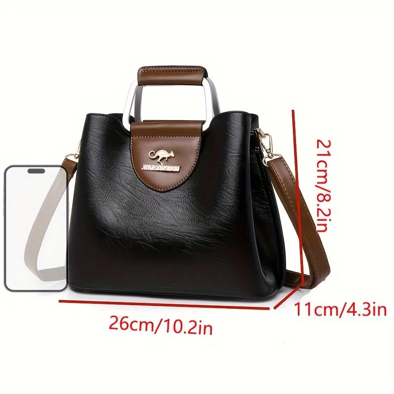 Sac À Main Vintage Multi-Poches Femme Bandoulière – CLEVI Paris