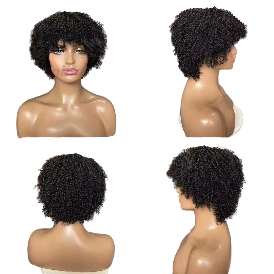 Perruque Afro Kinky Curly Full Machine Sans Colle – CLEVI Paris