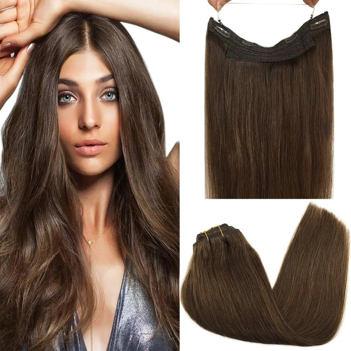 Extensions à fil invisible en cheveux Remy – CLEVI Paris