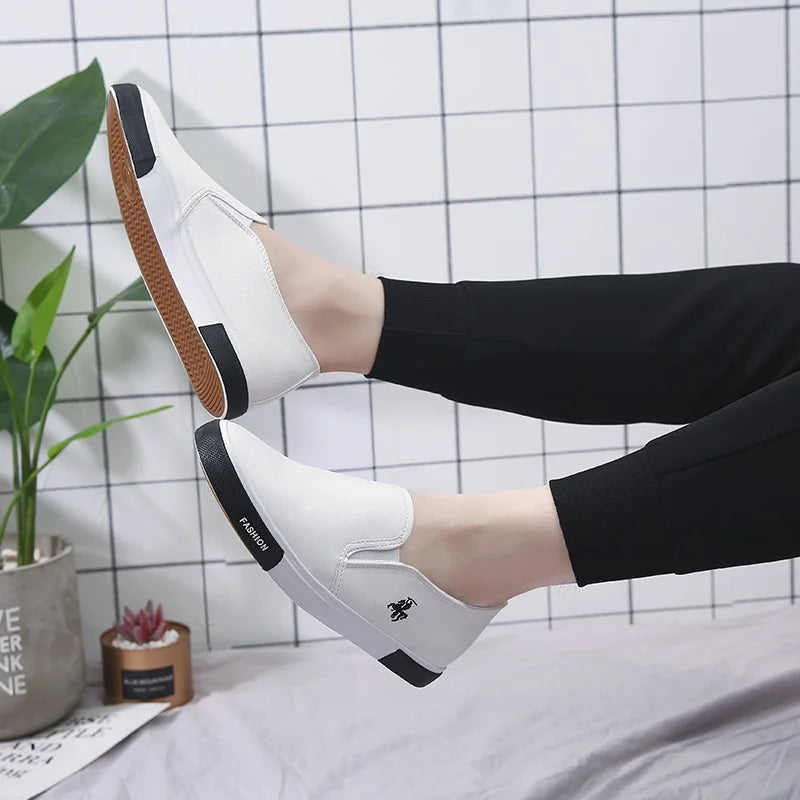 Loafers Cuir PU Impérméable Homme Marron Noir Blanc – CLEVI Paris