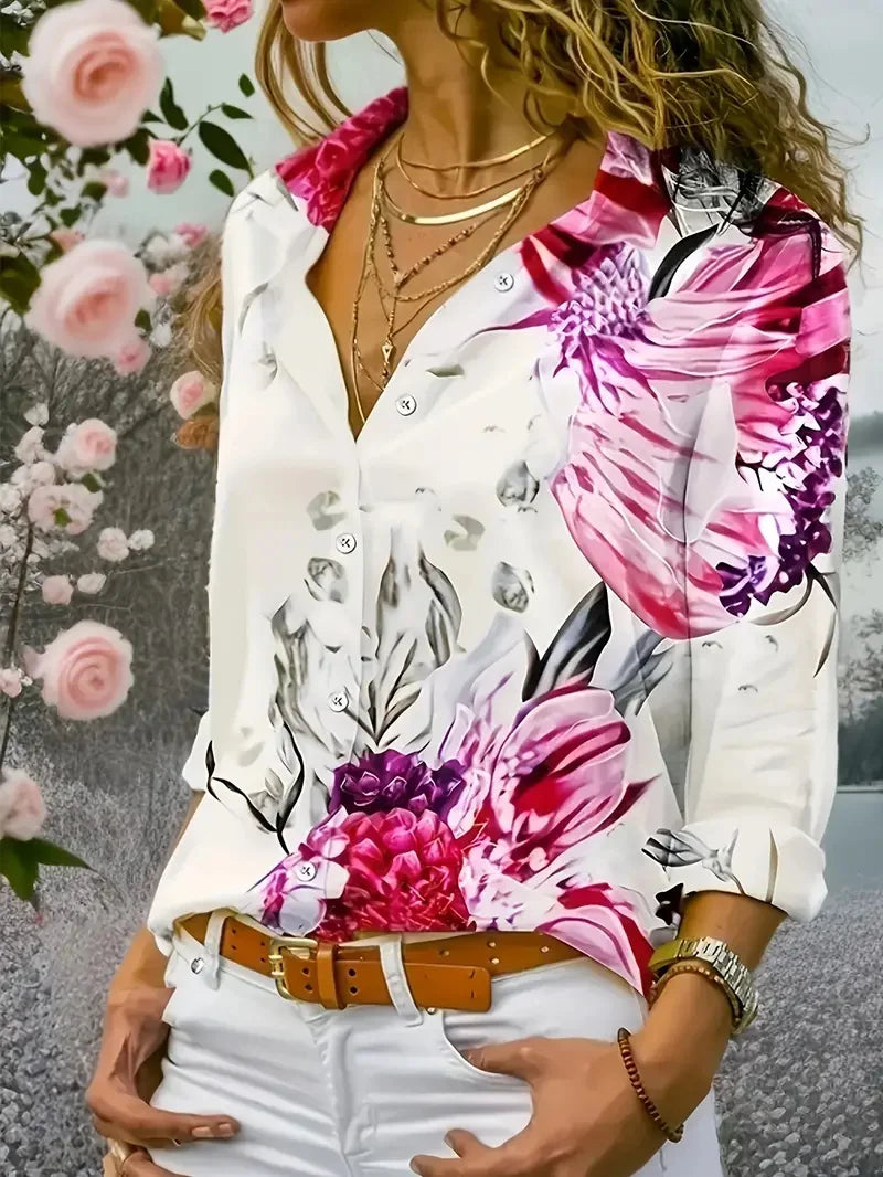 Chemise Femme Coupe Ajustée à Col Boutonné – CLEVI Paris