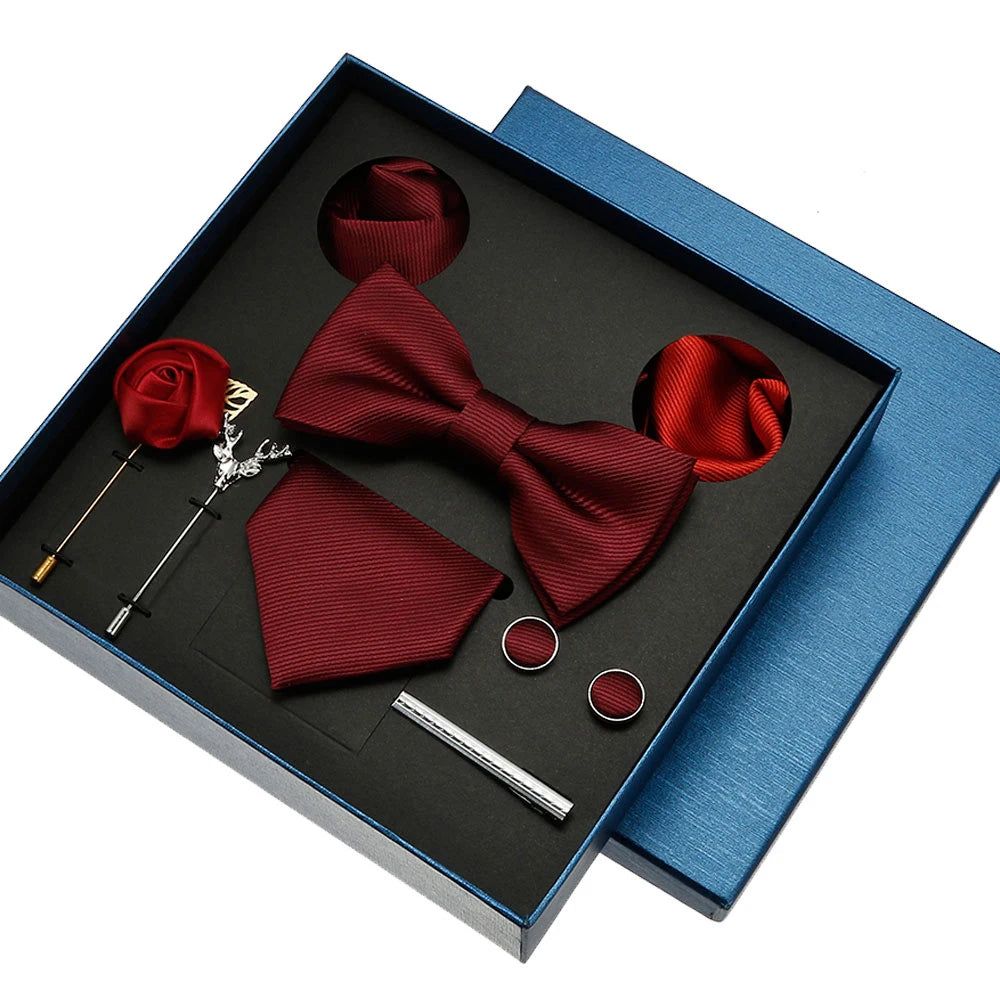 Coffret homme 8 pièces, cravate et accessoires – CLEVI Paris