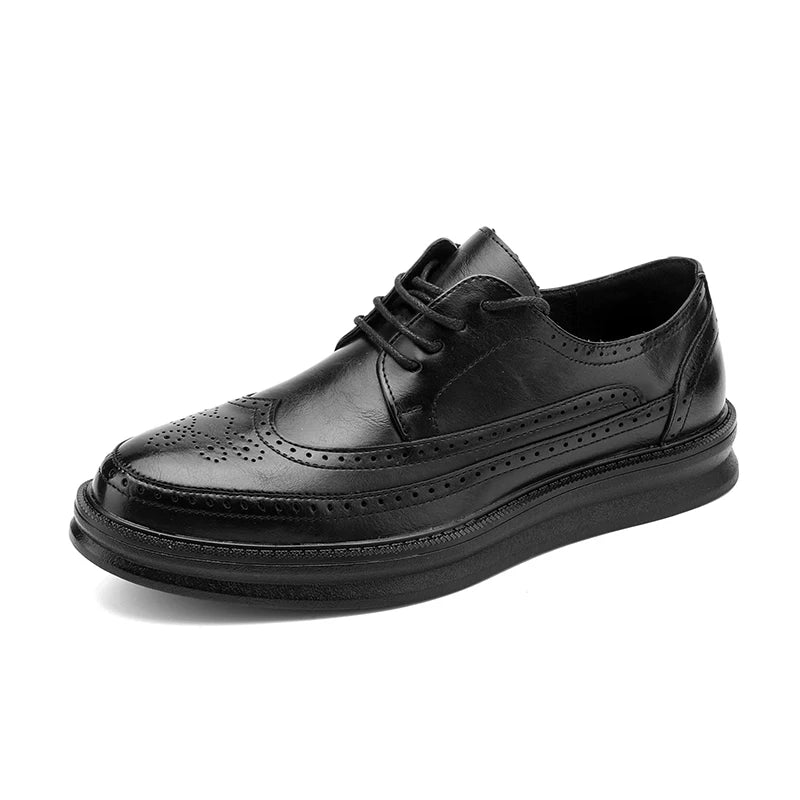 Oxford Homme YEISNDOO A31680 – Cuir Verni Respirant Semelle Mouton Business & Casual