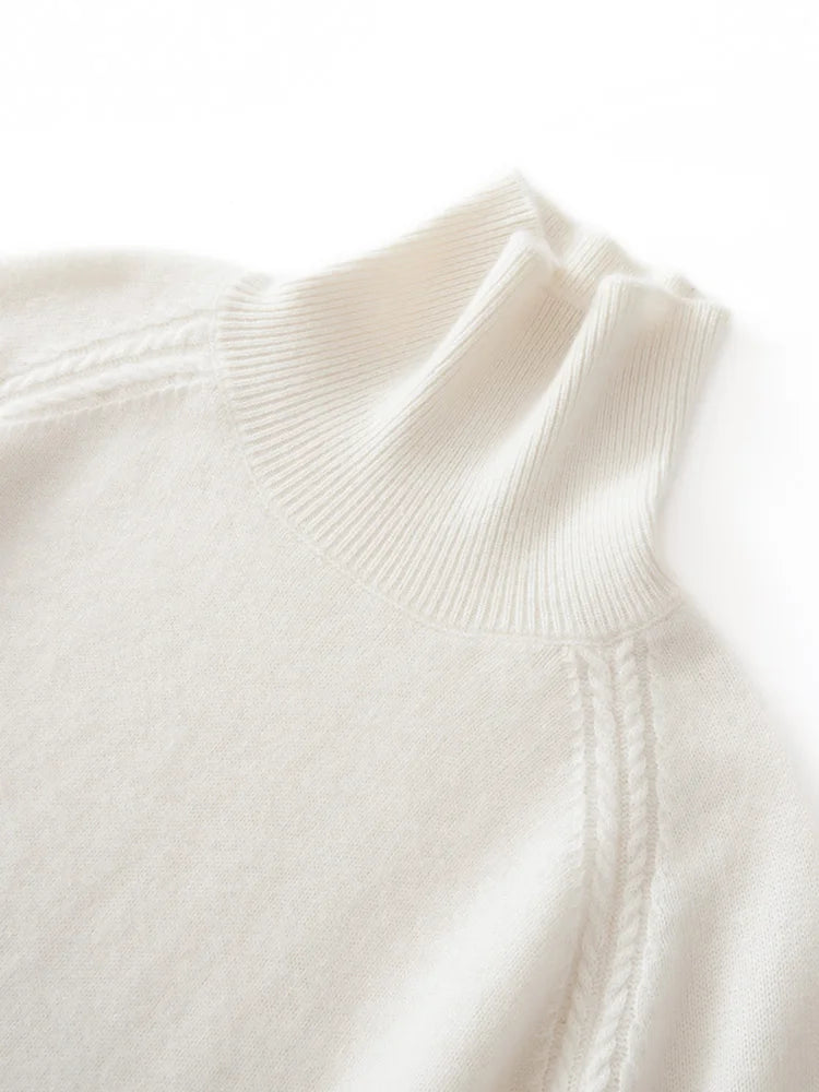Ensemble cachemire femme à col fendu – CLEVI Paris