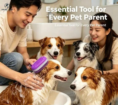 Brosse de bain en silicone chien et chat – CLEVI Paris