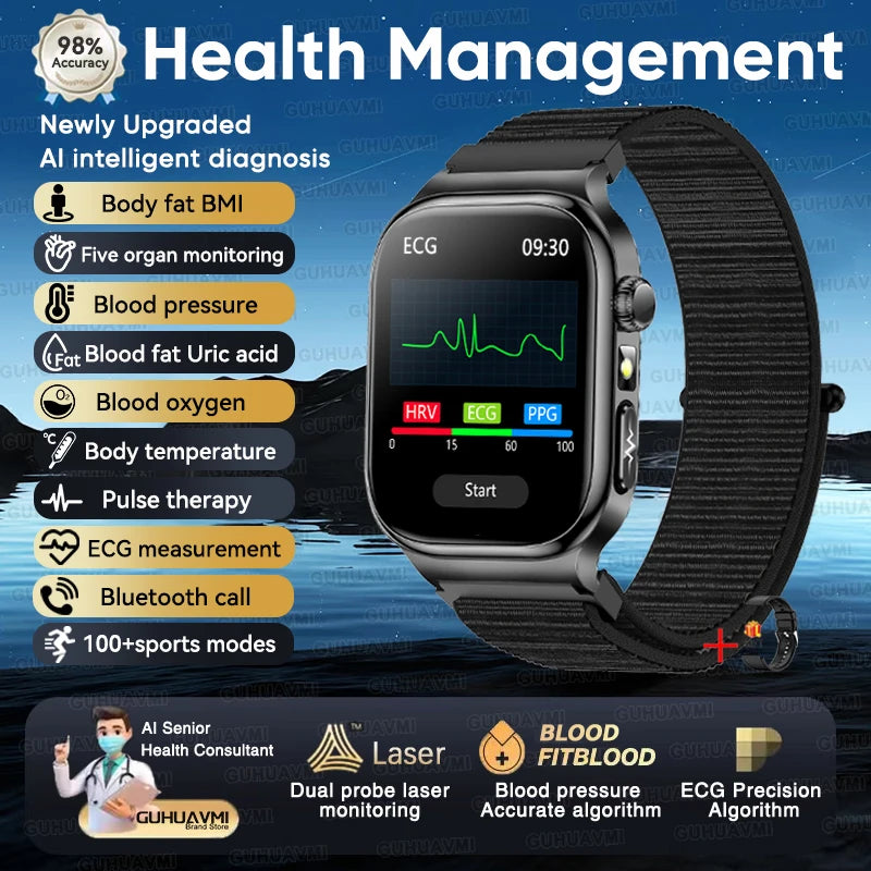 Montre connectée TK18 AMOLED 2,04 pouces – CLEVI Paris