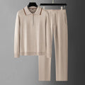 Ensemble homme Minglu en maille à col zippé – CLEVI Paris