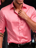 Chemise Homme Manches Longues Imprimée – Soie & Fibre de Bambou – CLEVI Paris