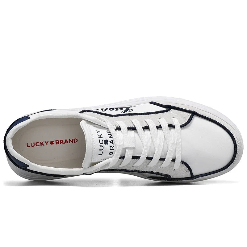 Sneakers Running Homme Cuir Véritable Léger Lacets Sport Outdoor EU 39-44 – CLEVI Paris