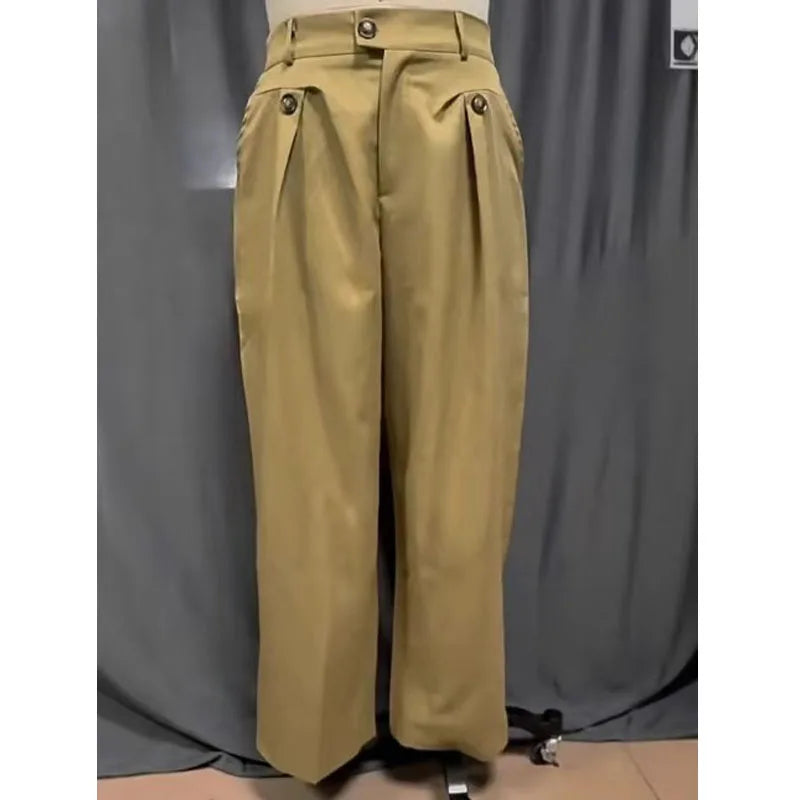 Pantalon de costume homme coupe large – CLEVI Paris