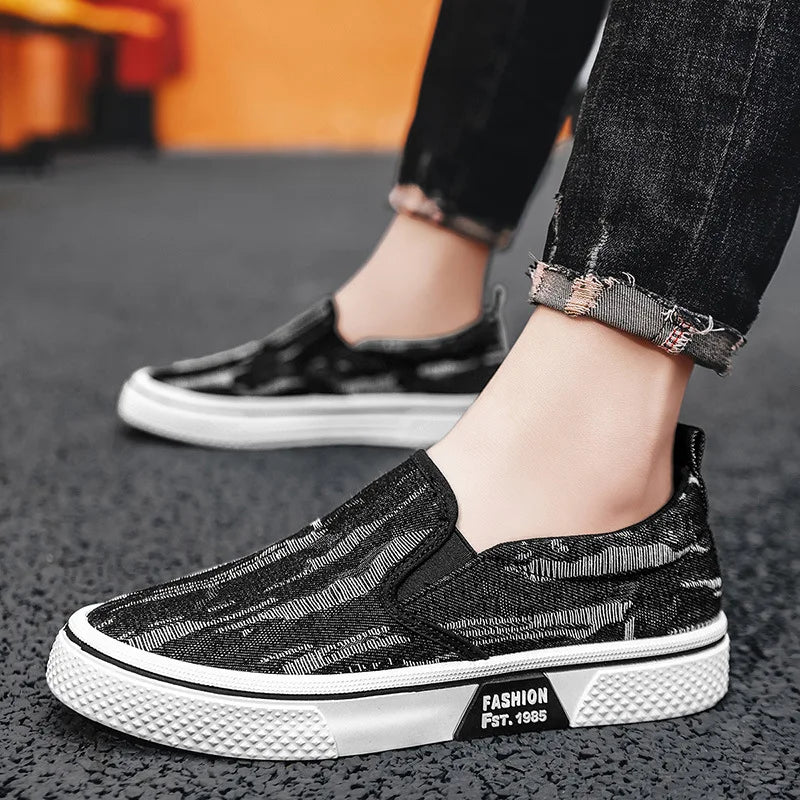 Mocassins homme en toile – CLEVI Paris