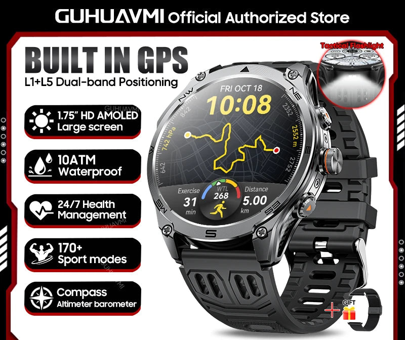 Montre connectée GUHUAVMI M70 AMOLED – CLEVI Paris
