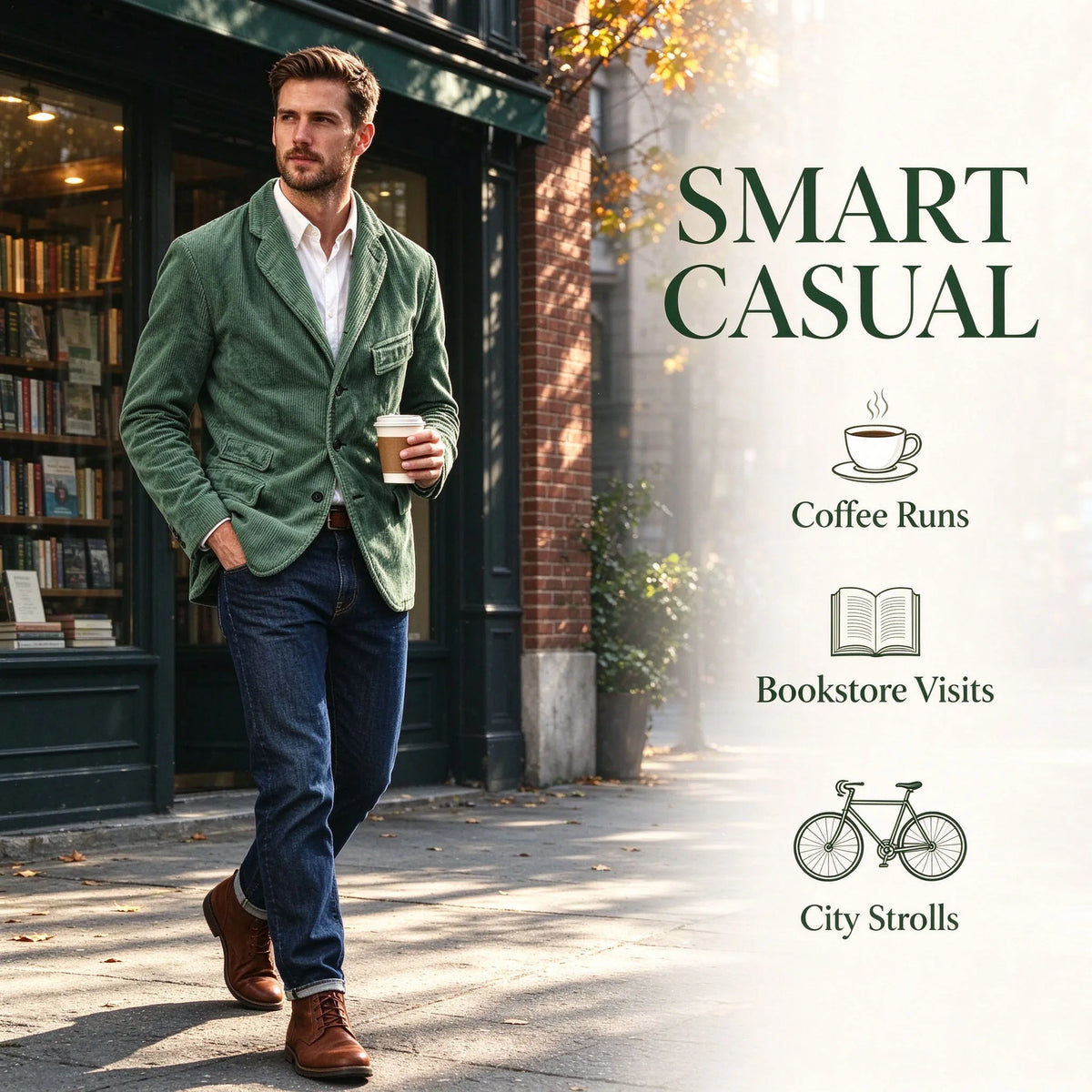 Blazer homme velours côtelé à 3 boutons – CLEVI Paris
