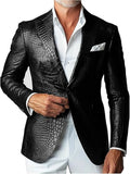 Veste homme en similicuir effet crocodile – CLEVI Paris