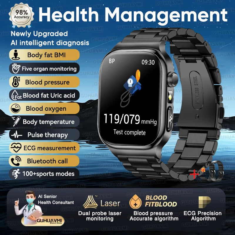 Montre connectée TK18 AMOLED 2,04 pouces – CLEVI Paris