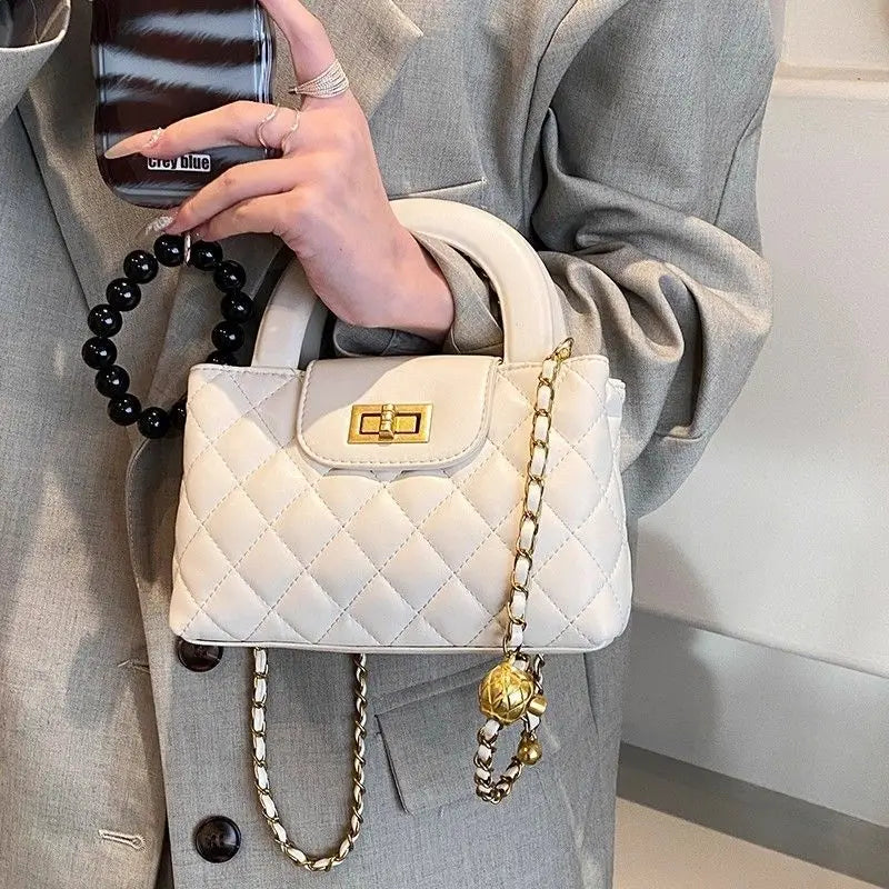 Sac Bandoulière Femme Matelassé Style Français Fermeture Magnétique TPU Souple 3 Coloris – CLEVI Paris