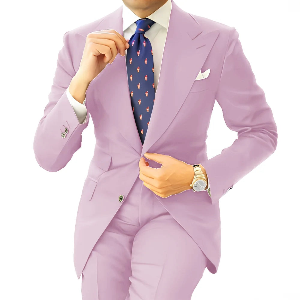 Costume homme formel, coupe droite – CLEVI Paris
