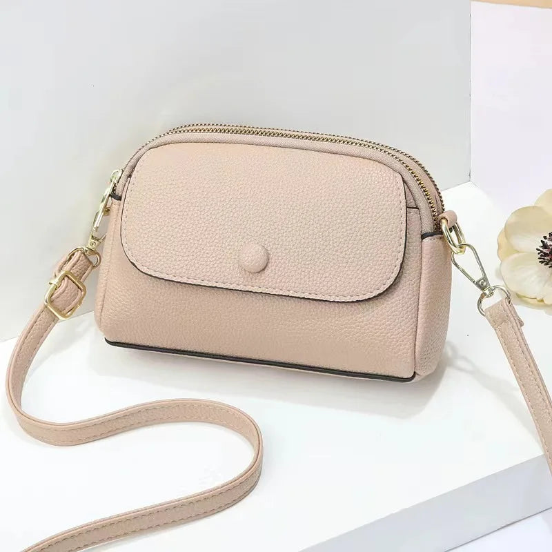 Sac Besace Rond Cuir Vache Femme Imperméable 26x13cm – CLEVI Paris