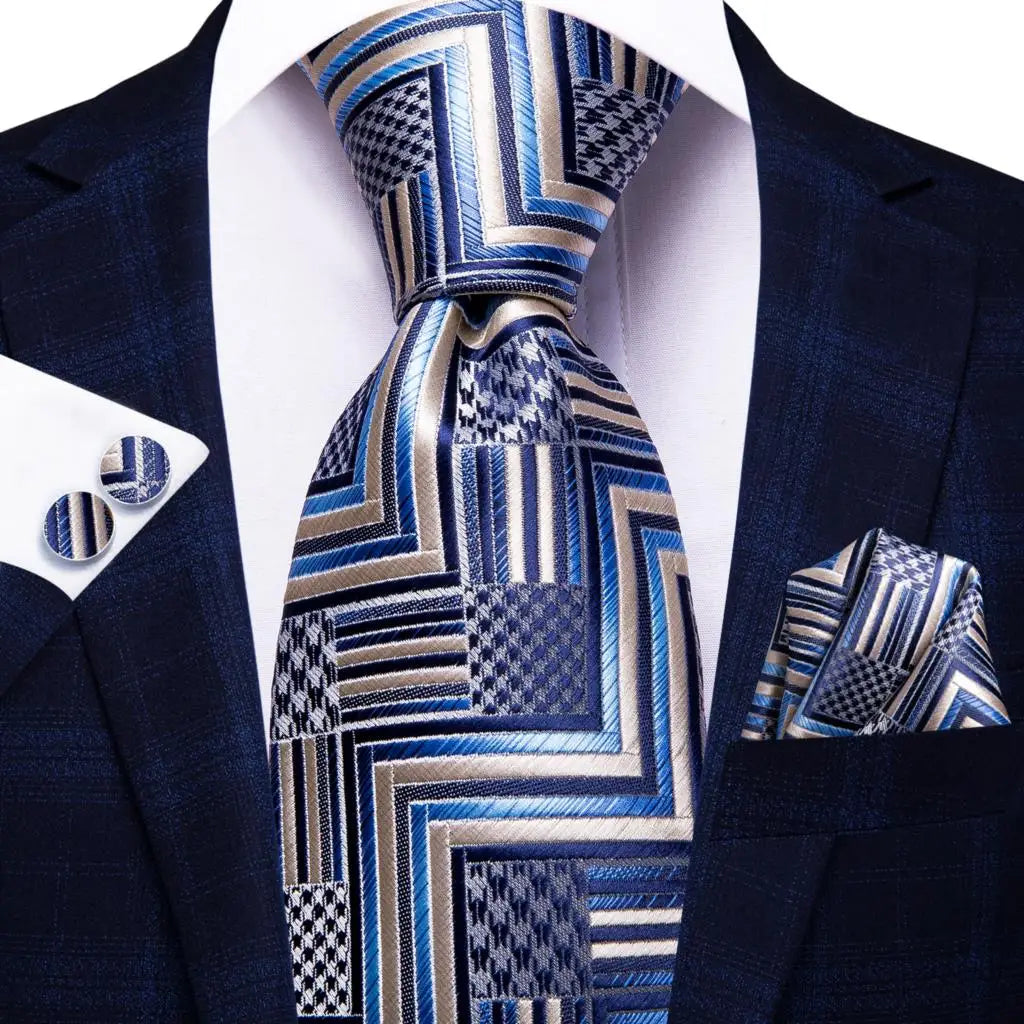 Ensemble Cravate à Carreaux Homme – CLEVI Paris