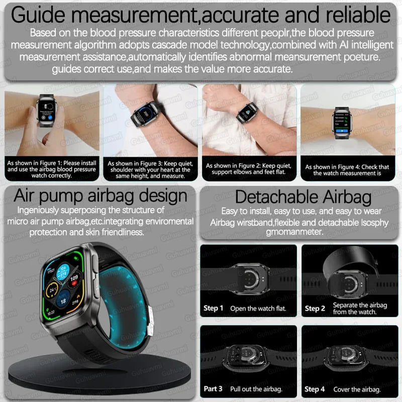 Montre GUHUAVMI AMOLED 2,06″ Bluetooth – CLEVI Paris