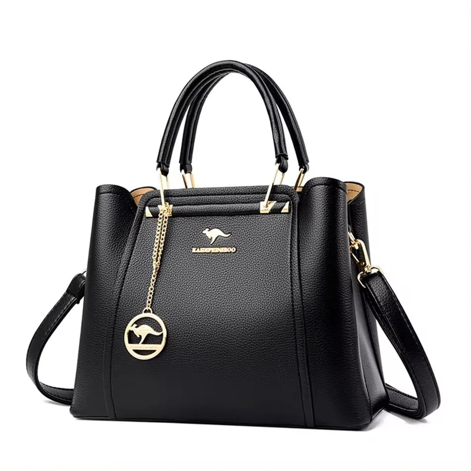 Sac Croisé Cuir Véritable Motif Alligator 3 Poches – CLEVI Paris