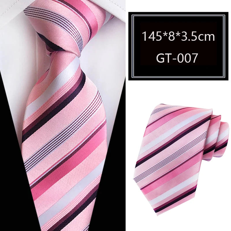 Cravate homme rayée en jacquard – CLEVI Paris