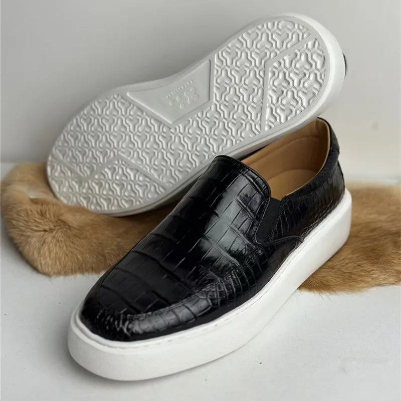 Mocassins Peau de Crocodile Homme – CLEVI Paris