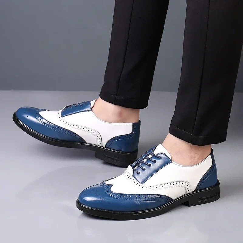 Oxford Homme Bout Rond Lacets Business & Mariage Grande Taille – CLEVI Paris