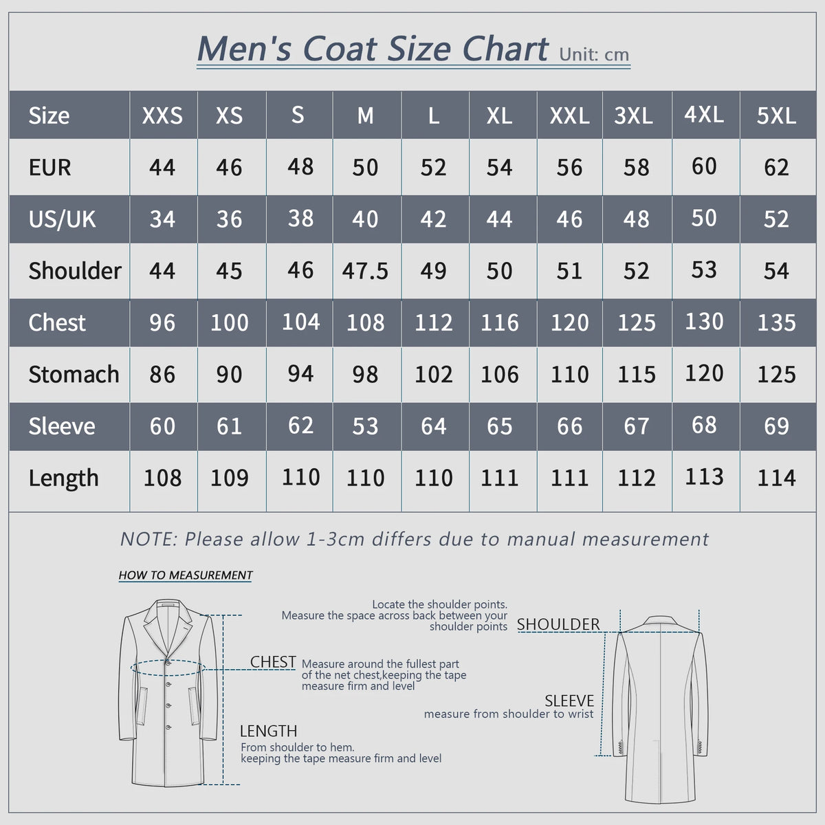 Manteau long homme laine et coton – CLEVI Paris