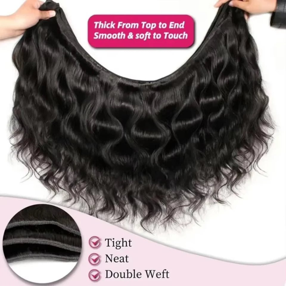 Extensions Cheveux Humains Brésiliens Ondulés Body Wave Virgin Hair – CLEVI Paris