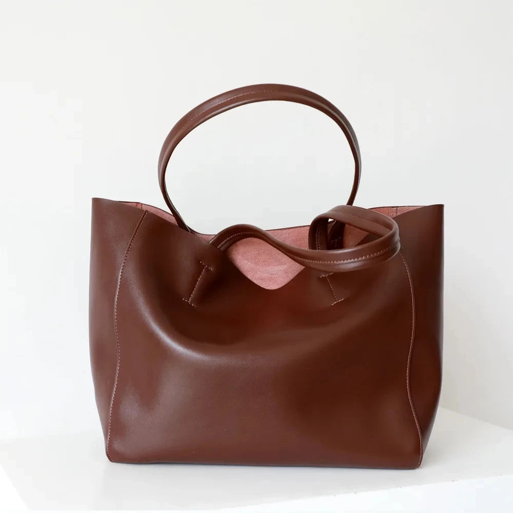 Sac cabas femme en cuir à compartiments – CLEVI Paris