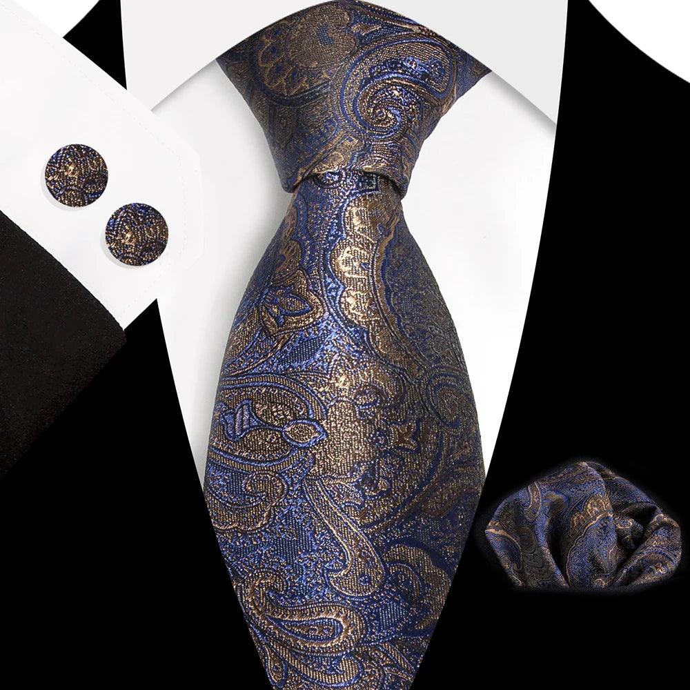 Ensemble Cravate Soie Paisley Homme – CLEVI