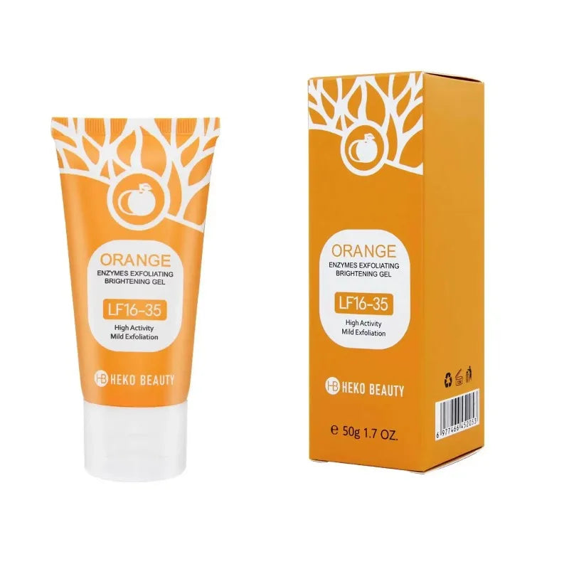 Gel Exfoliant Éclaircissant Orange Jaysuing 50ml – Nettoyage Profond, Anti-Points Noirs & Hydratant – CLEVI Paris