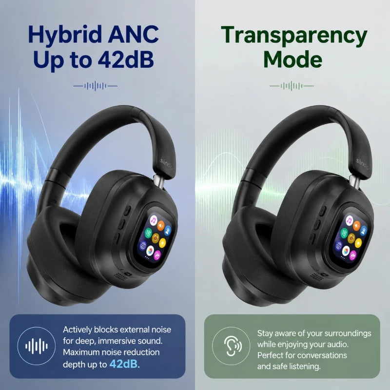 Casque ANC 930PLUS Écran LCD Tactile BT 6.0 – CLEVI Paris