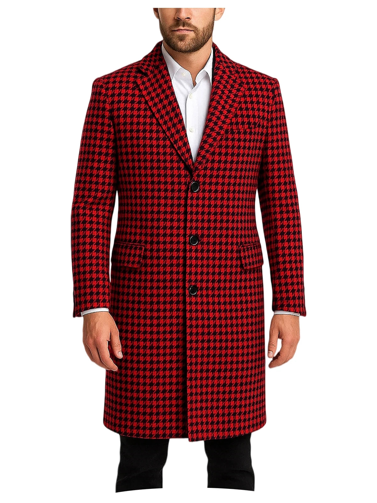 Manteau pied-de-poule homme – CLEVI Paris