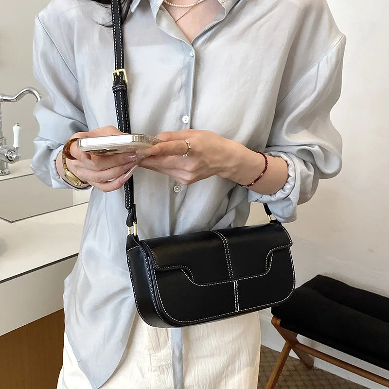 Mini Sac Baguette Femme Rétro Style Français PU Poche Téléphone 4 Coloris – CLEVI Paris