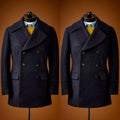 Veste costume homme croisée – Laine – CLEVI Paris