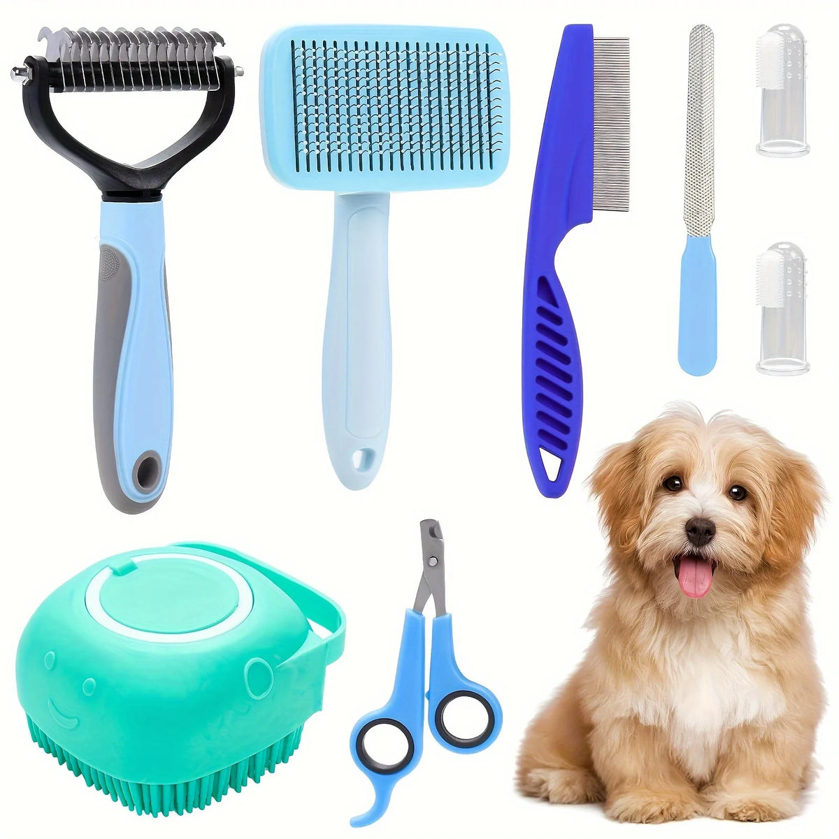 Kit de toilettage pour chat avec brosses – CLEVI Paris