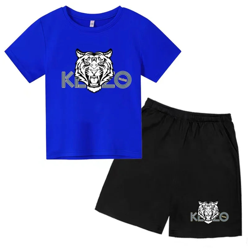 Ensemble enfant T-shirt imprimé et short – CLEVI Paris