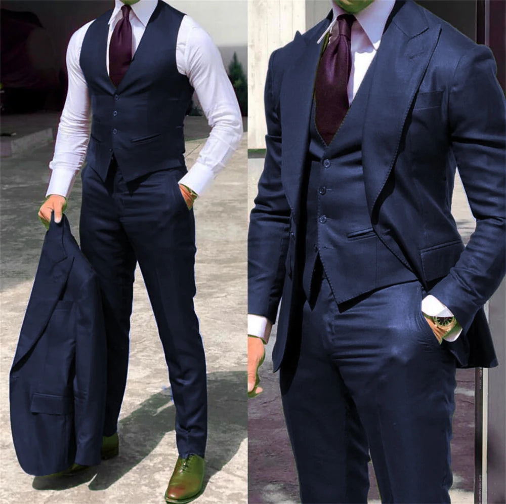 Costume homme ajusté, col pointu – CLEVI Paris