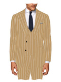 Costume homme 3 pièces à rayures – CLEVI Paris