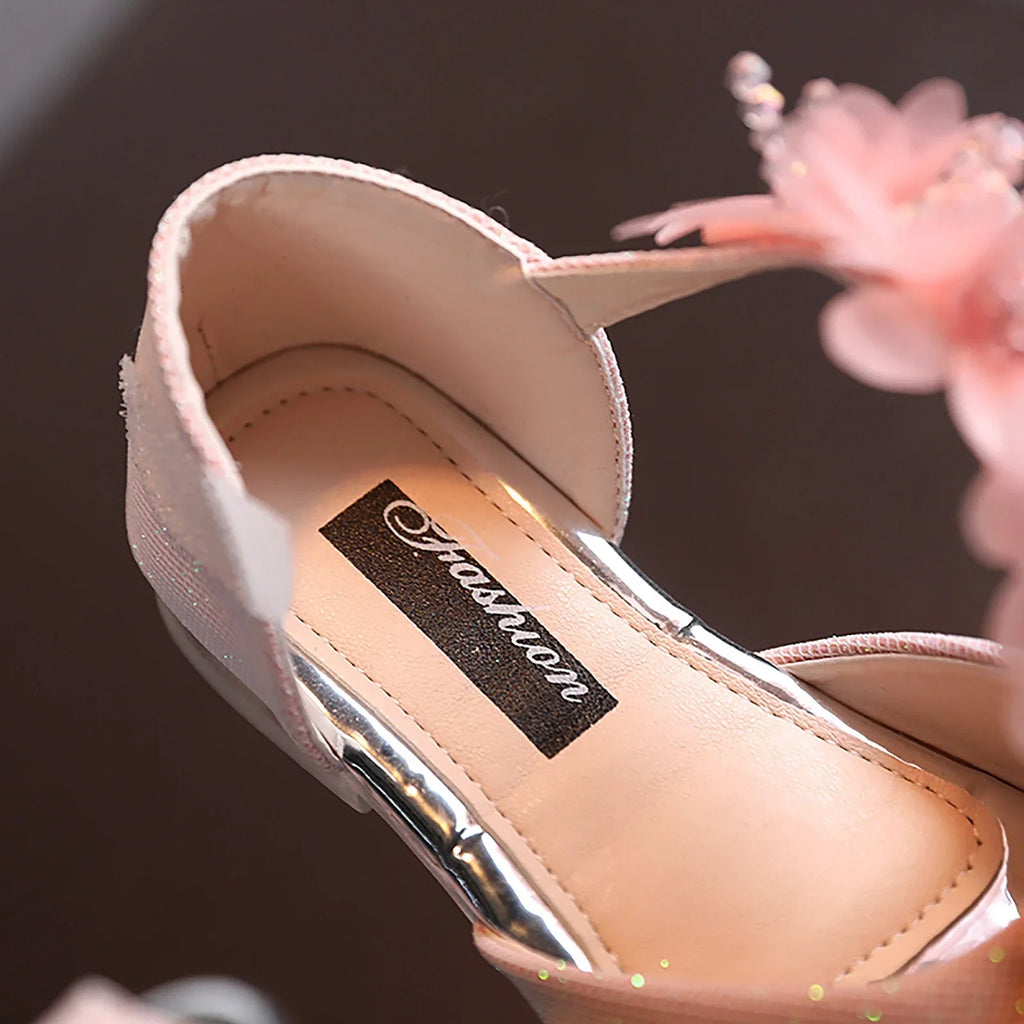 Chaussures fille à fleurs et strass – CLEVI Paris