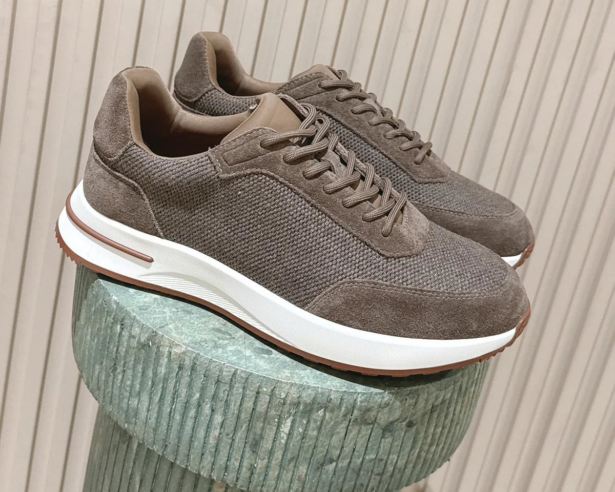 Sneakers homme en maille à lacets – CLEVI Paris