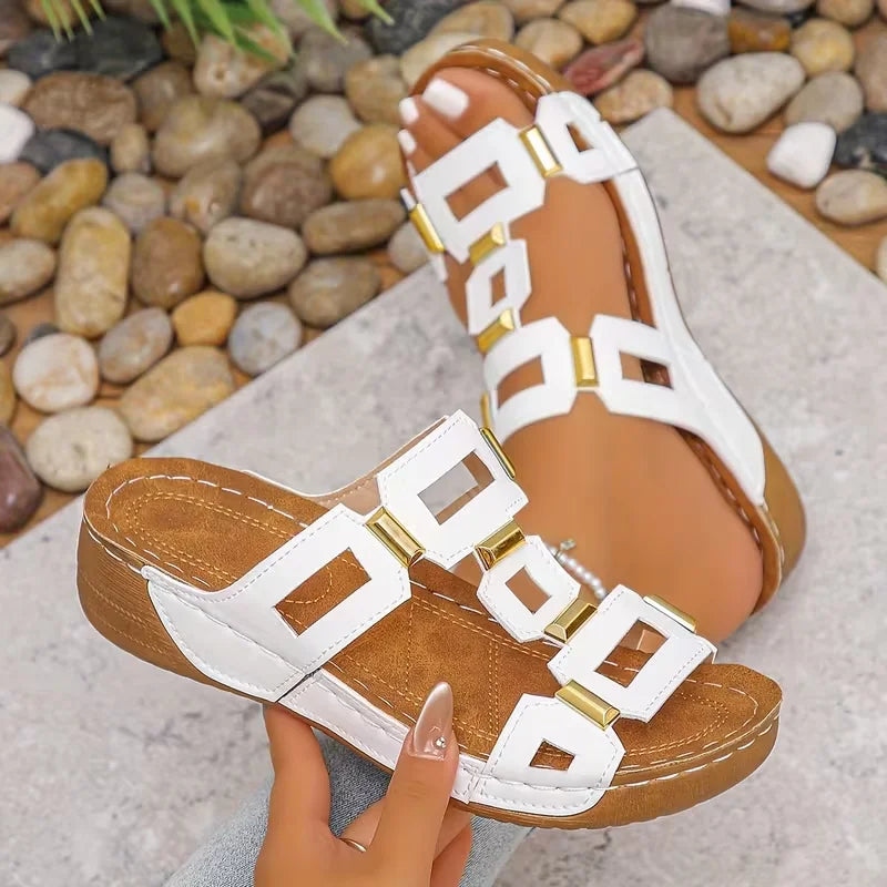 Sandales femme ouvertes à plateforme – CLEVI Paris