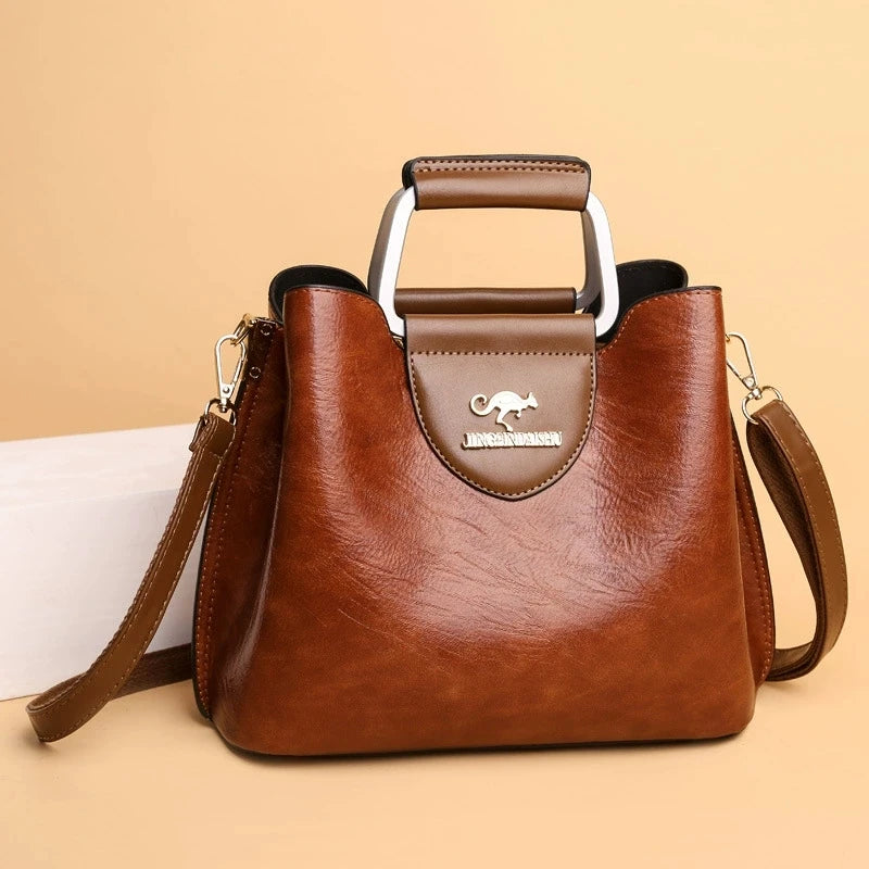Sac À Main Vintage Multi-Poches Femme Bandoulière – CLEVI Paris