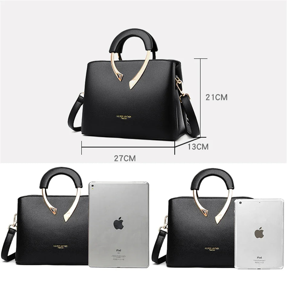 Sac Cabas Femme Similicuir Zip Multi-Poches – CLEVI Paris