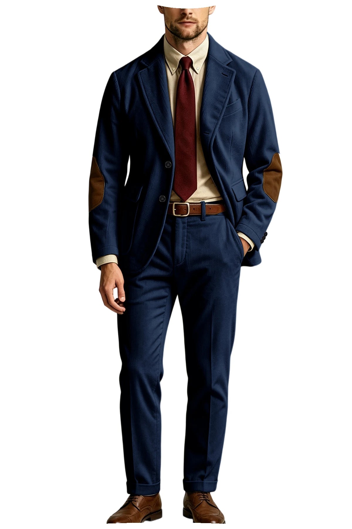 Costume homme 2 pièces en velours côtelé – CLEVI Paris