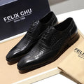 Oxford Cuir Véritable Homme Style Italien Bout Pointu Lacets Bureau & Mariage – CLEVI Paris