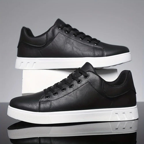 Chaussures Skate Homme Minimalistes Cuir Artificiel Semelle Souple 2 Coloris Grandes Tailles – CLEVI Paris
