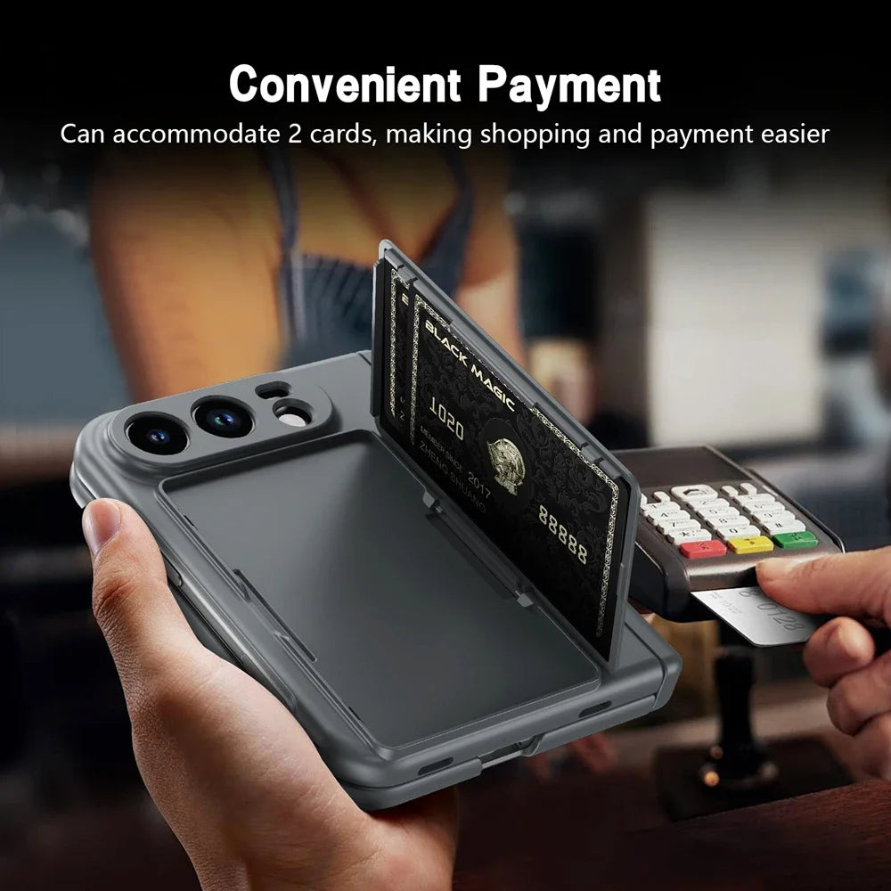 Étui iPhone Duo mat porte-cartes et support – CLEVI Paris